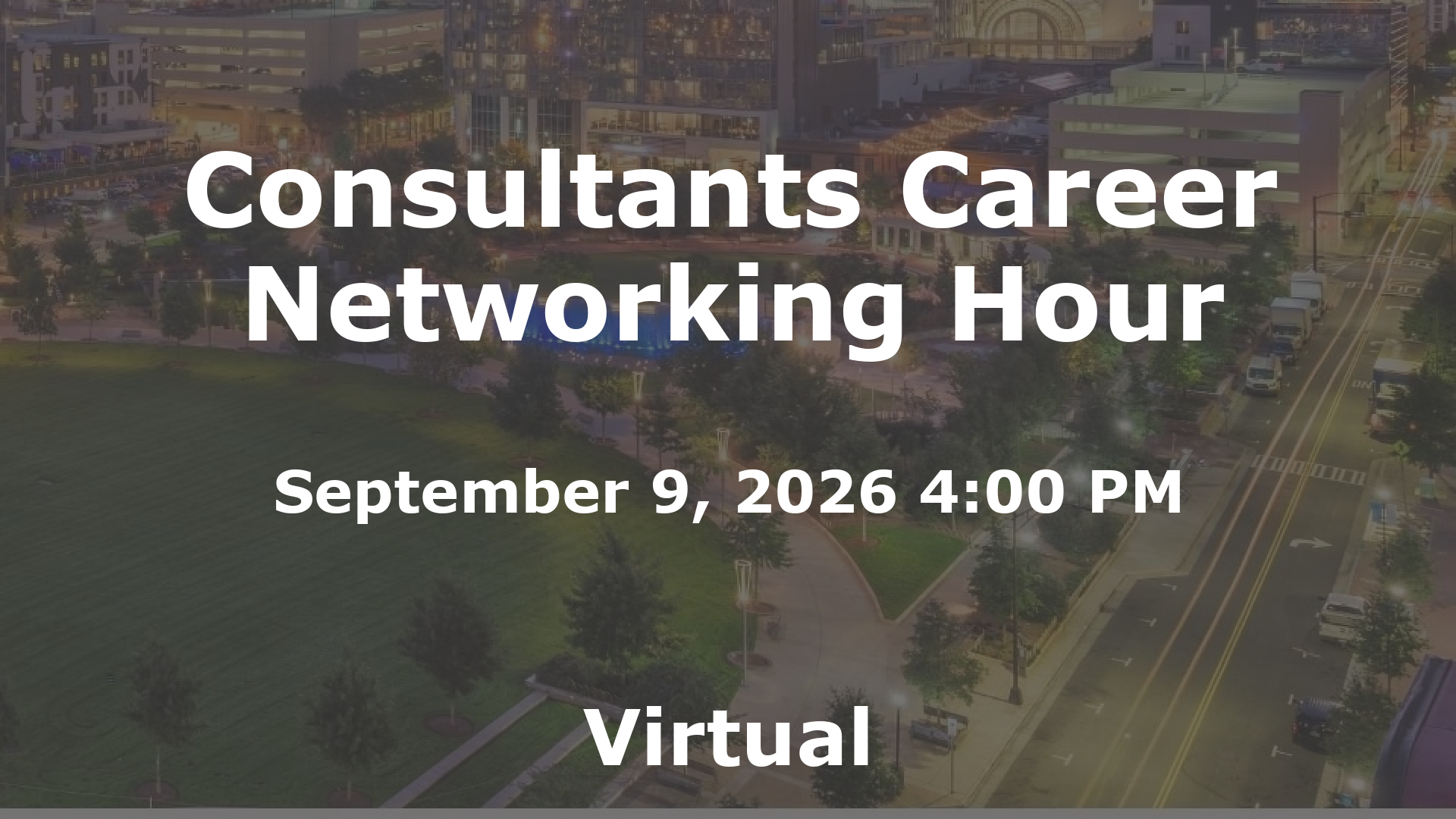 Consultants Career Networking Hour event image